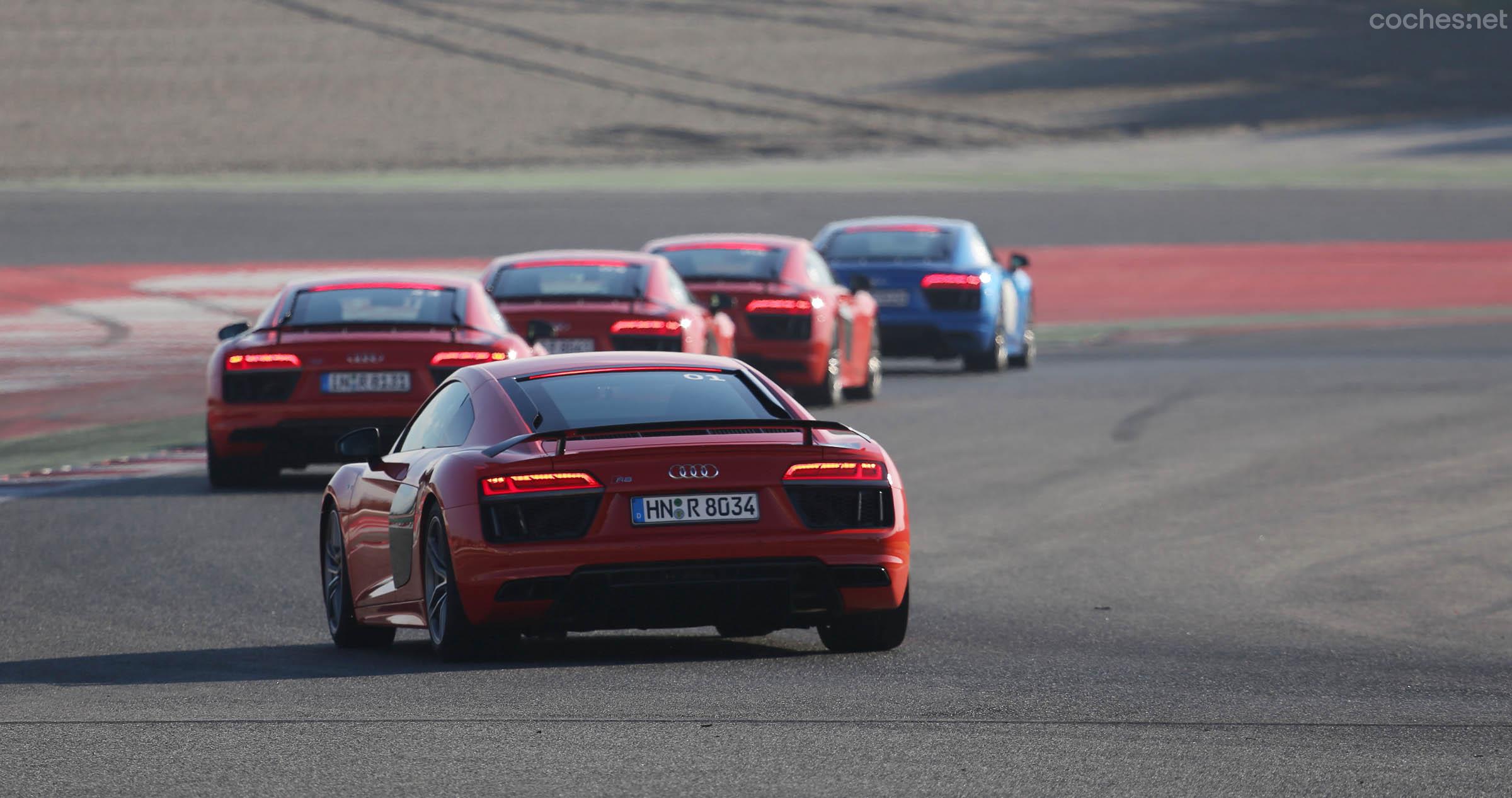 La última parte del ejercicio consistió en realizar dos tandas de 4 vueltas en el trazado del Gran Premio de España de F1 del Circuit de Barcelona-Catalunya.