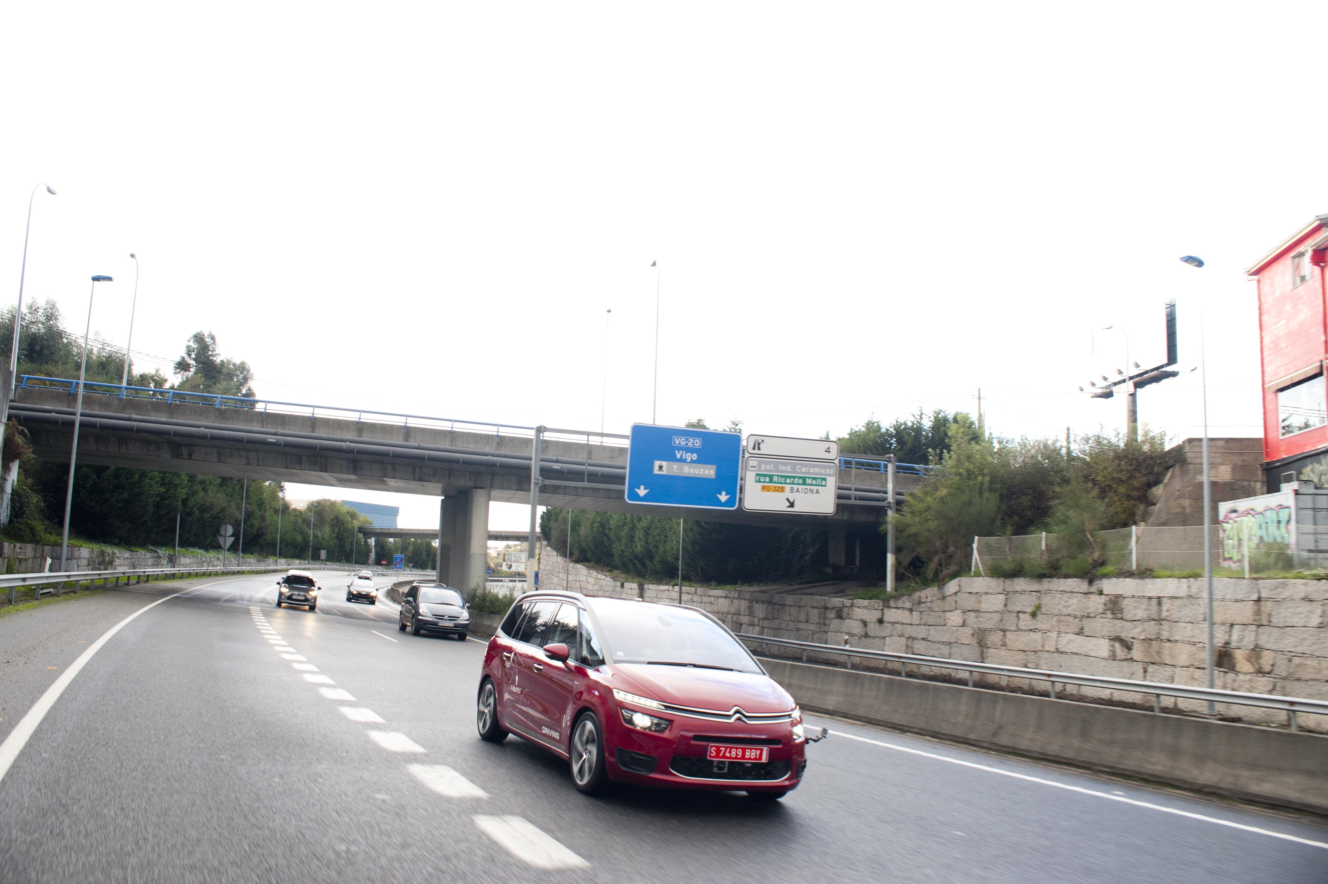 El vehículo autónomo de PSA Peugeot Citroën ha recorrido el trayecto Vigo-Madrid con éxito. 