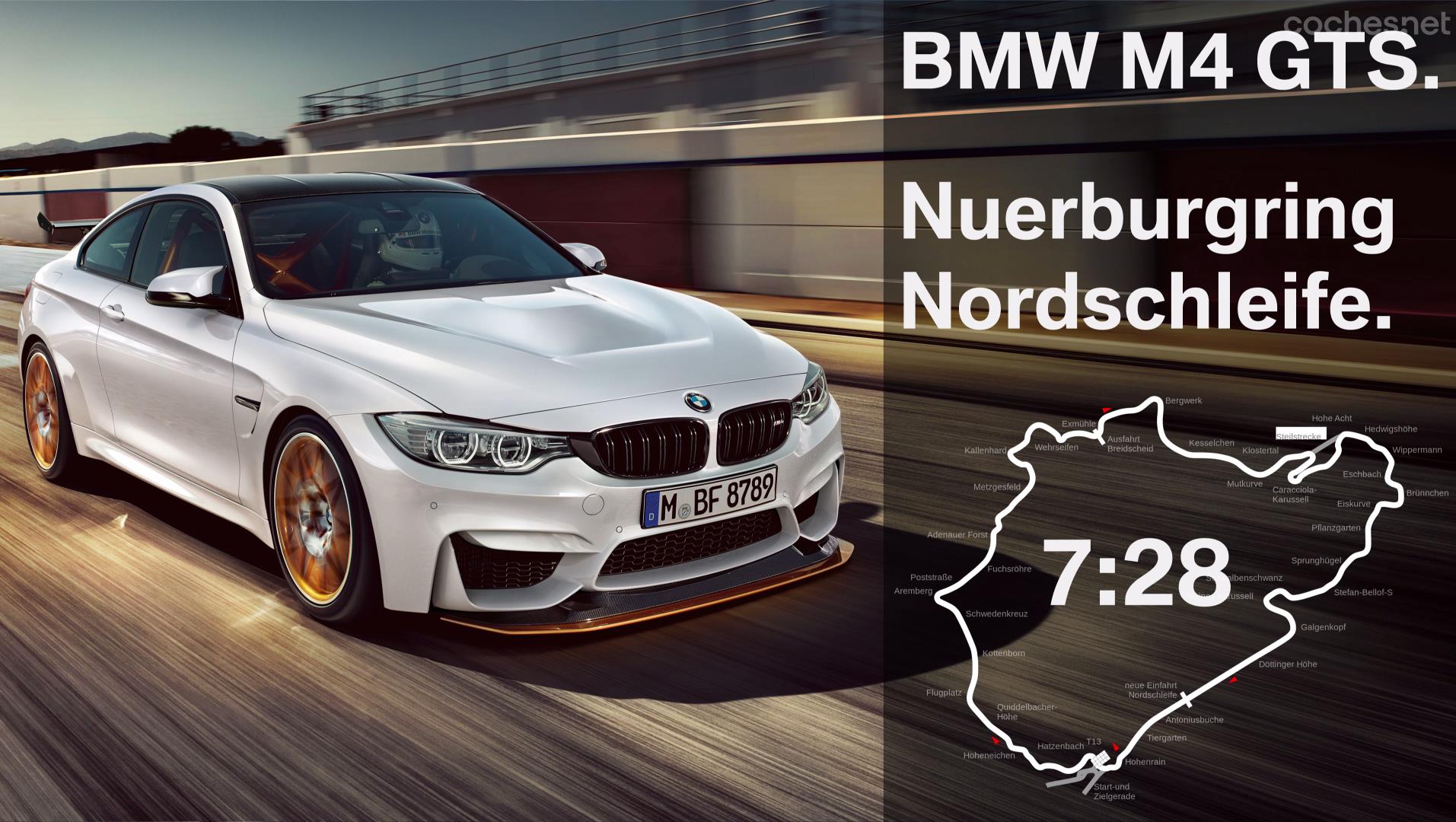 El BMW M4 GTS marca un 7:28 en Nürburgring