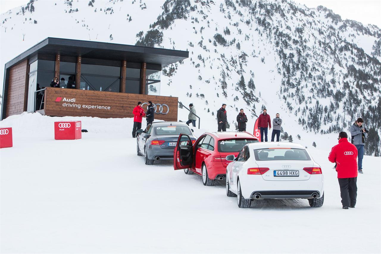 El circuito del Audi winter driving experience se encuentra a 1.828 metros de altitud en la zona de Orri de la estación de esquí de Baqueira Beret (Fotos: Manu Lozano/Audi).