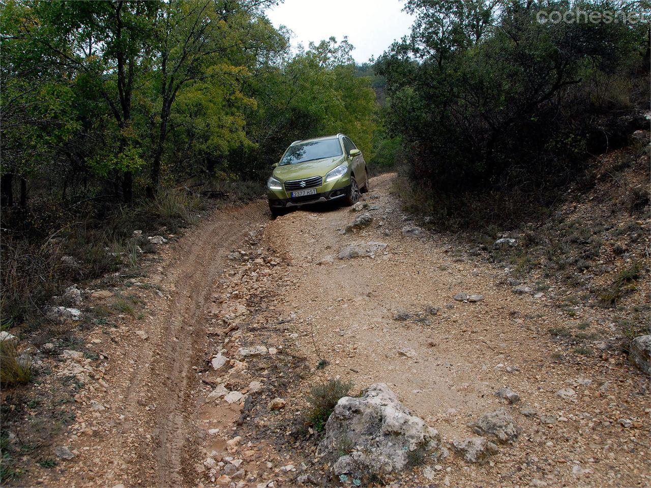 Roderas, piedras y barro nos acompañaron durante buena parte de la jornada