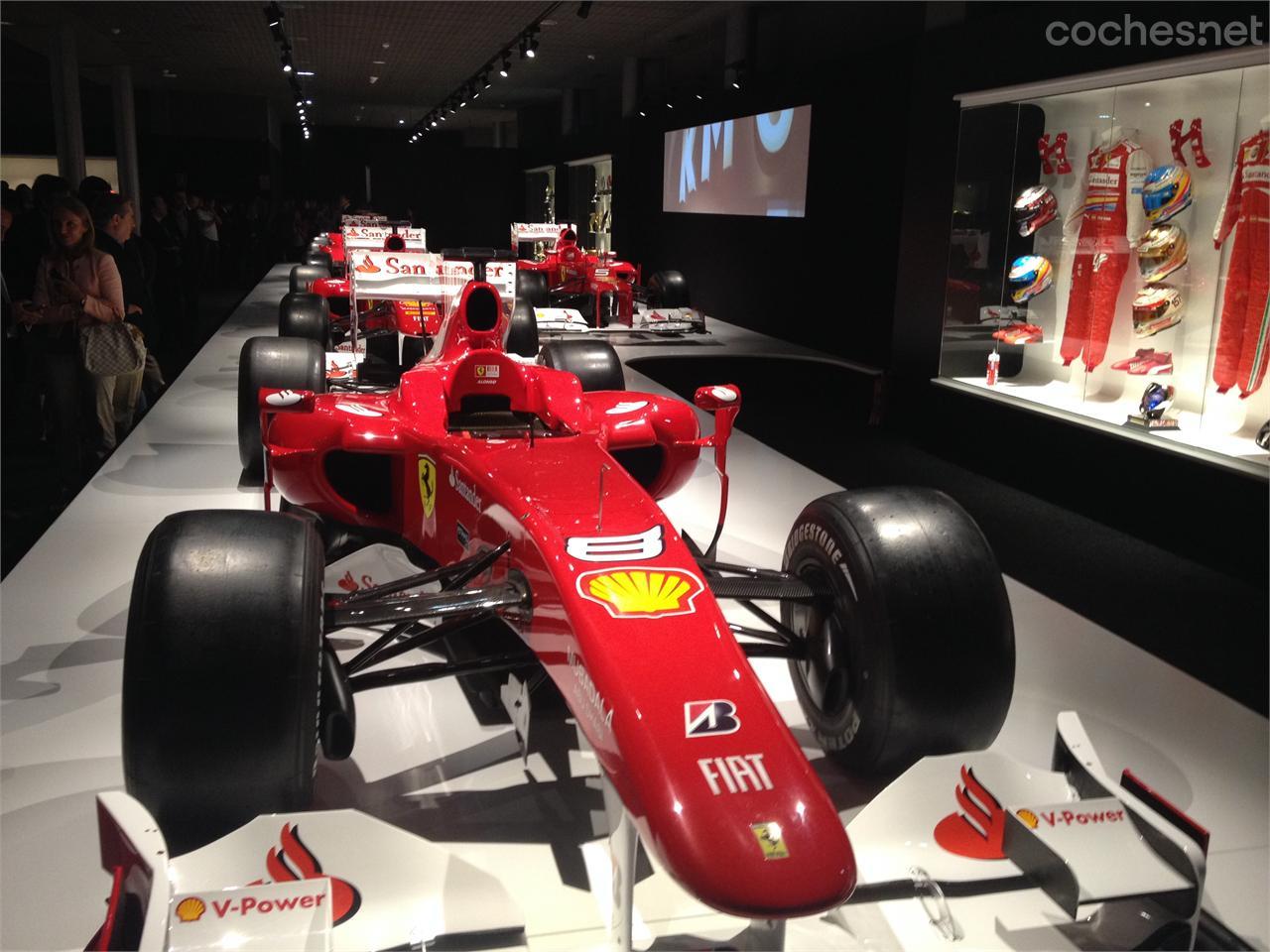 En el museo hay expuestos 17 monoplazas de F1, entre los que hay los 5 Ferrari con los que compitió entre las temporadas 2010 y 2014 (Fotos: Marc Alonso).