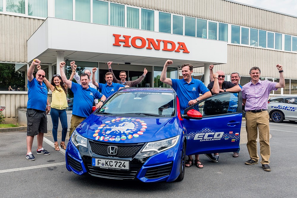 Record Guiness de consumo con un Honda Civic