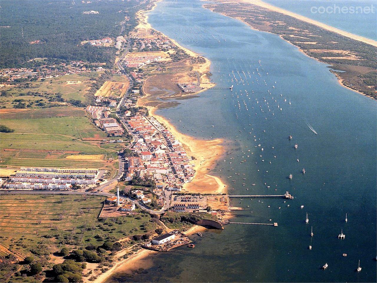 Vista aérea de las playas de Lepe.