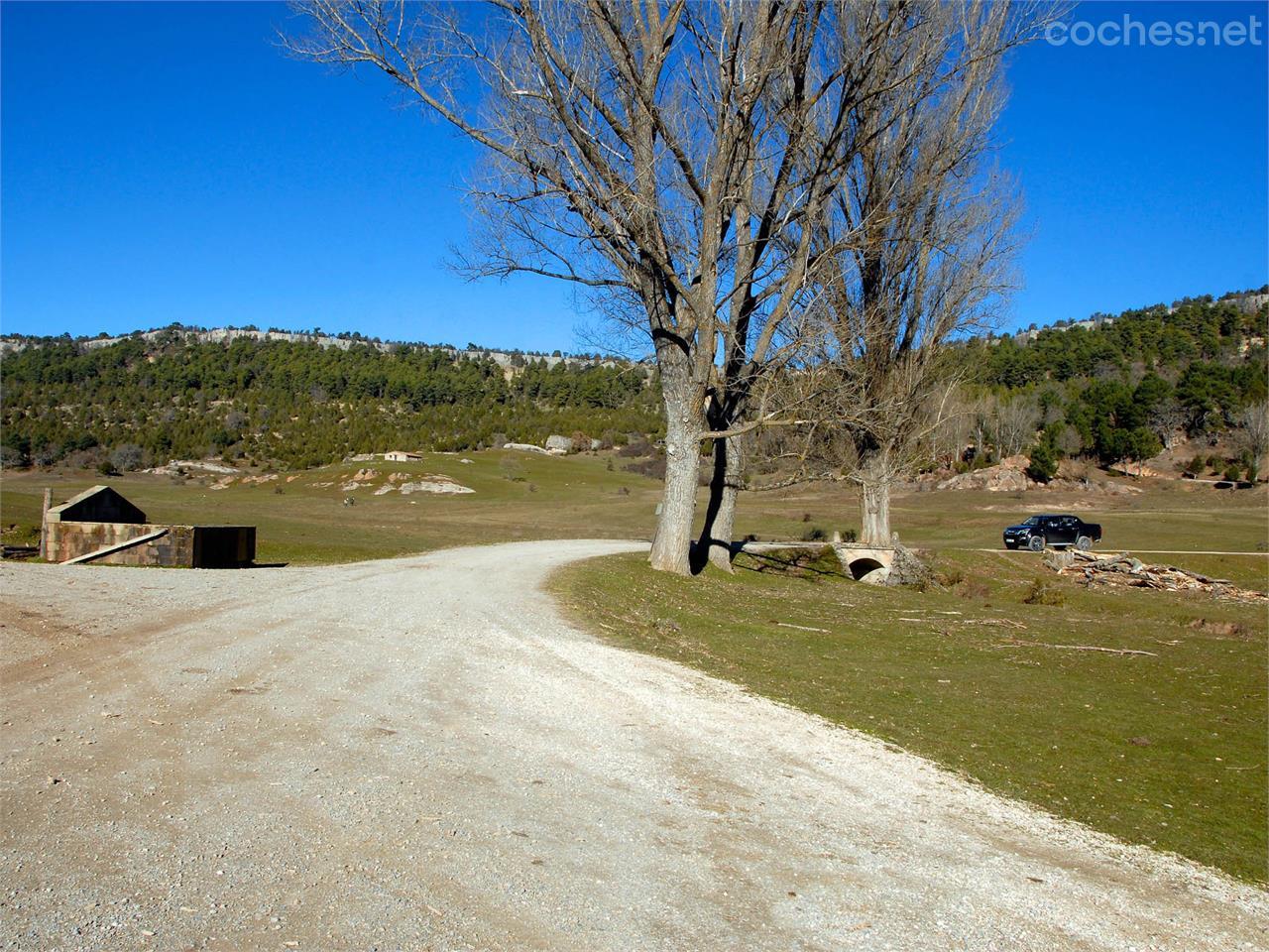 La entrada por Hontoria se realiza a través de una pista muy fácil