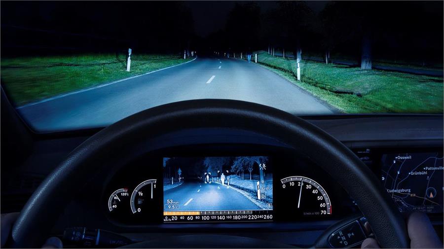 El sistema de visión nocturna desarrollado por Bosch detecta la presencia de personas en la oscuridad.