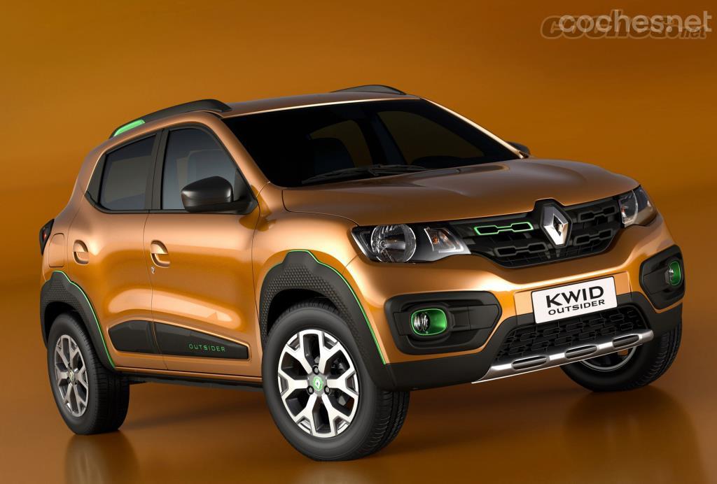 Renault presenta en el Salón de Sao Paulo 2016 el Kwid Outsider Concept, una futura versión de este SUV urbano para ese mercado sudamericano. 