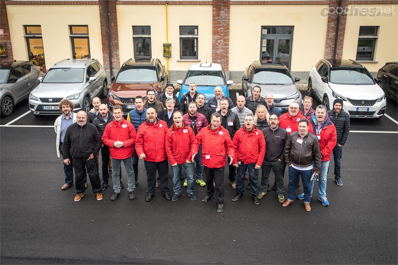 Los miembros del jurado de Autobest en las pruebas finales del año pasado. Nuestro editor, Joan Dalmau, es el representante español en el jurado.