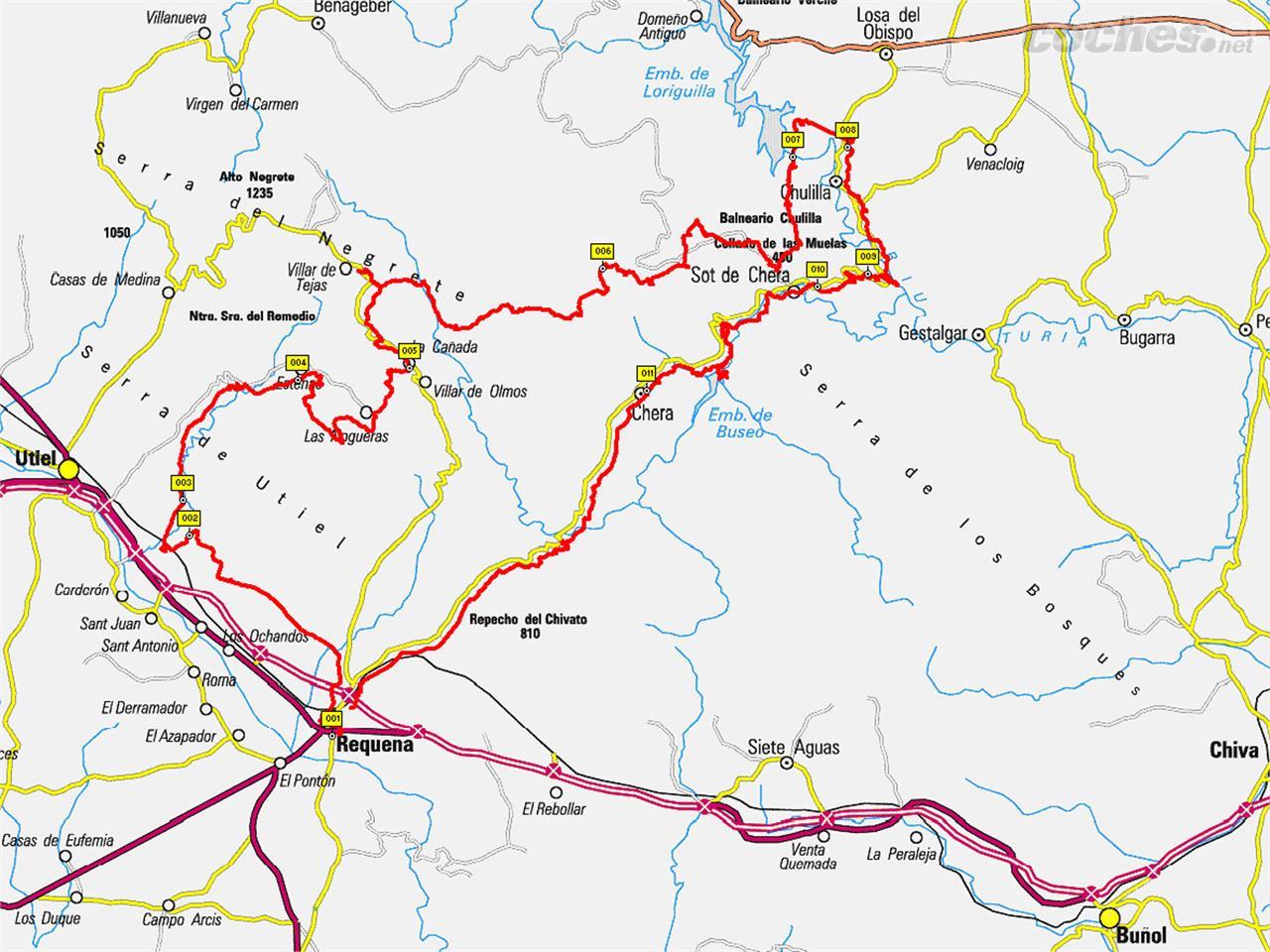 Esta ruta "circular", con salida y llegada en Requena, nos permitirá conocer algunos de los más bellos y desconocidos paisajes de la Comunidad Valenciana