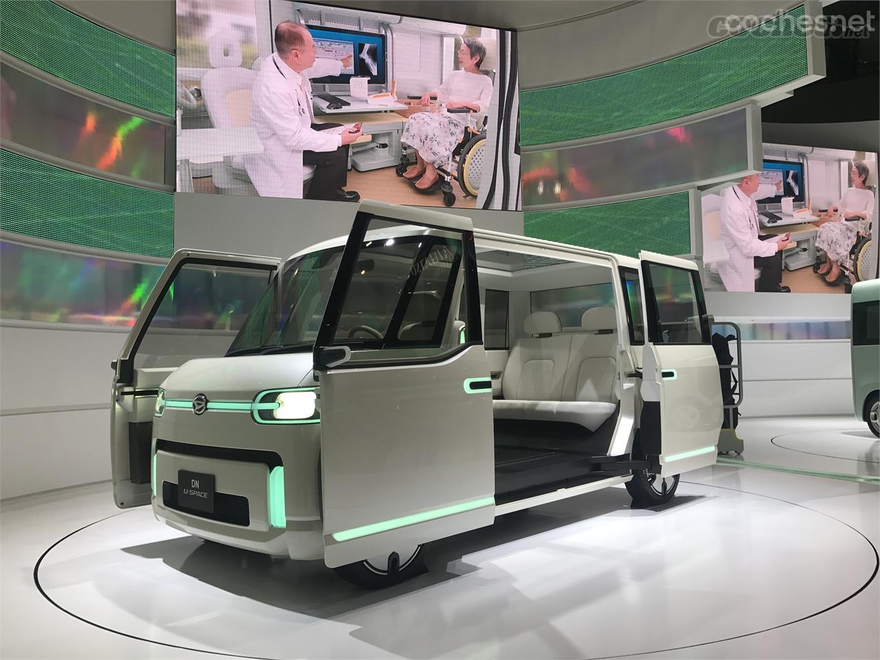 Este fue un salón 100% japonés, sin apenas novedades de las marcas extranjeras y con una cantidad de concepts superior al que vemos habitualmente en las muestras europeas. Este es el Daihatsu U-Space.