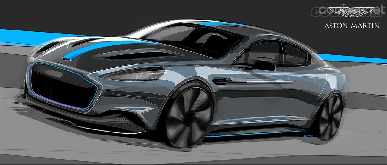 Aston ha hecho públicos algunos bocetos de la que será su primer modelo eléctrico.