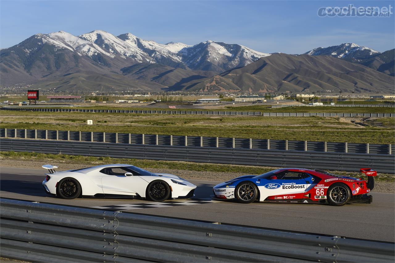 50 años después de la primera victoria en Le Mans, Ford volvió en 2016 y volvió a ganar. El deportivo de calle es prácticamente un coche de carreras.