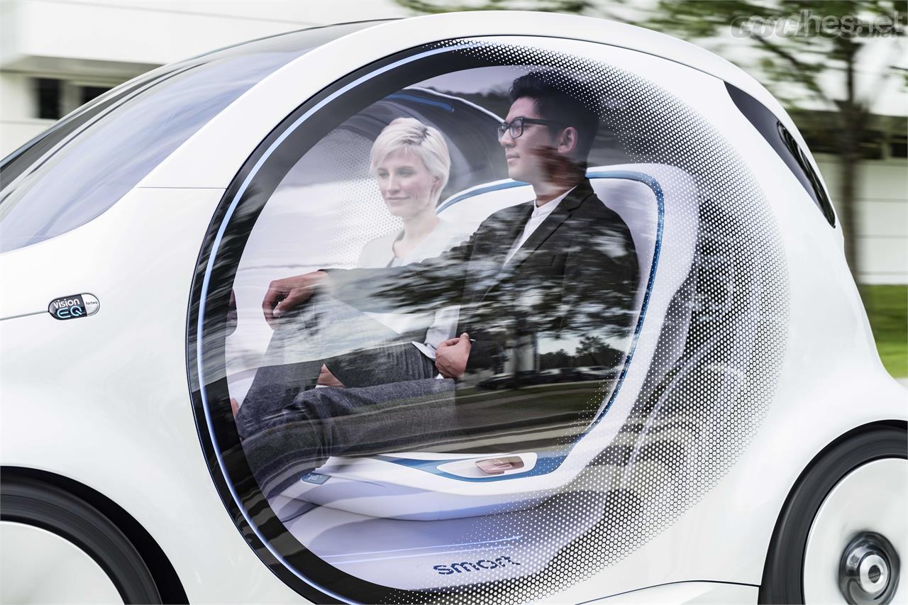 El Smart Vision EQ fortwo puede compartirse con otros usuarios que tengan un perfil parecido al del solicitante.