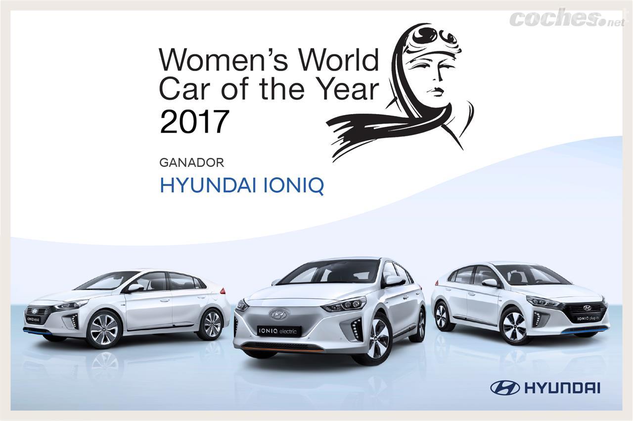 El Hyundai Ioniq, máximo ganador del premio del Women's World Car Of The Year 2017 (WWCOTY), un jurado compuesto por 26 periodistas de motor de 23 países a nivel mundial.