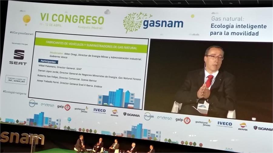 Mikel Palomera, director general de Seat España, ha hecho referencia a los retos a los que se enfrenta el sector del gas natural vehicular.