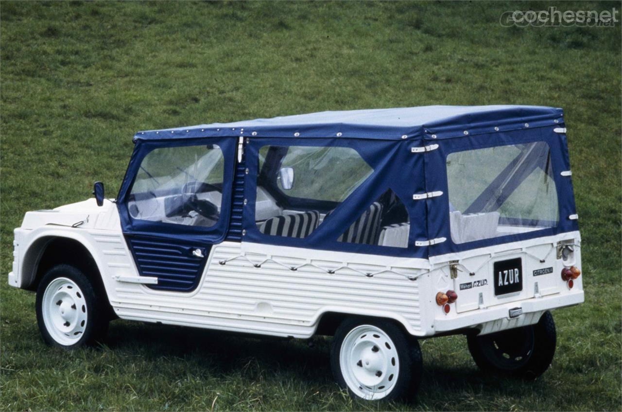 El original Citroën Mehari cumple ya 50 años. Su filosofía se mantiene en su sucesor, medio siglo después. 