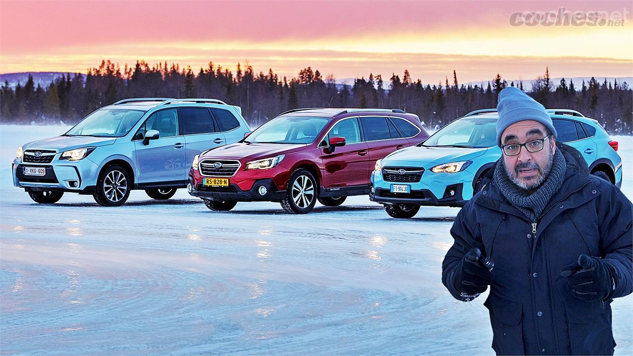 Winter test Subaru: Toda la gama sobre hielo