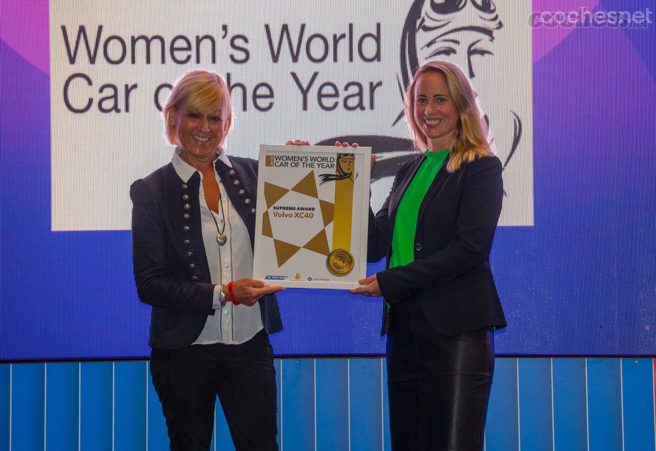 Entrega del Women's World Car Of The Year al Volvo XC40 en el Salón del Automóvil de Londres. 