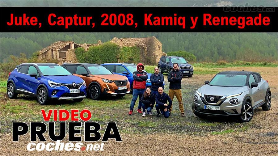 Comparativa nuevos B-SUV: Renegade, Juke, 2008, Captur, Kamiq