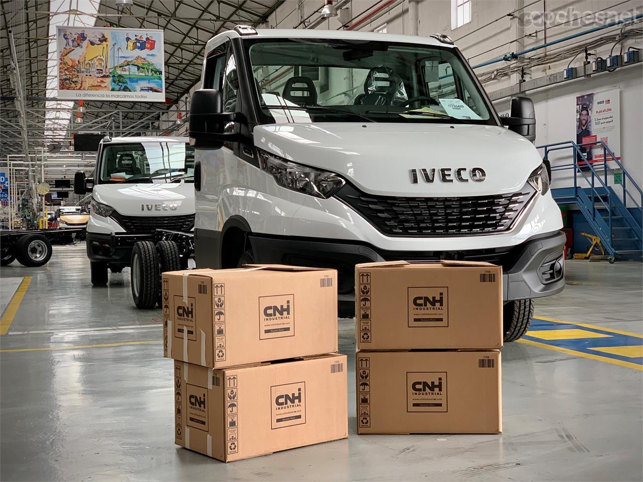 Las plantas de Iveco en Madrid y Valladolid se centran ahora en la fabricación de máscaras de protección. 