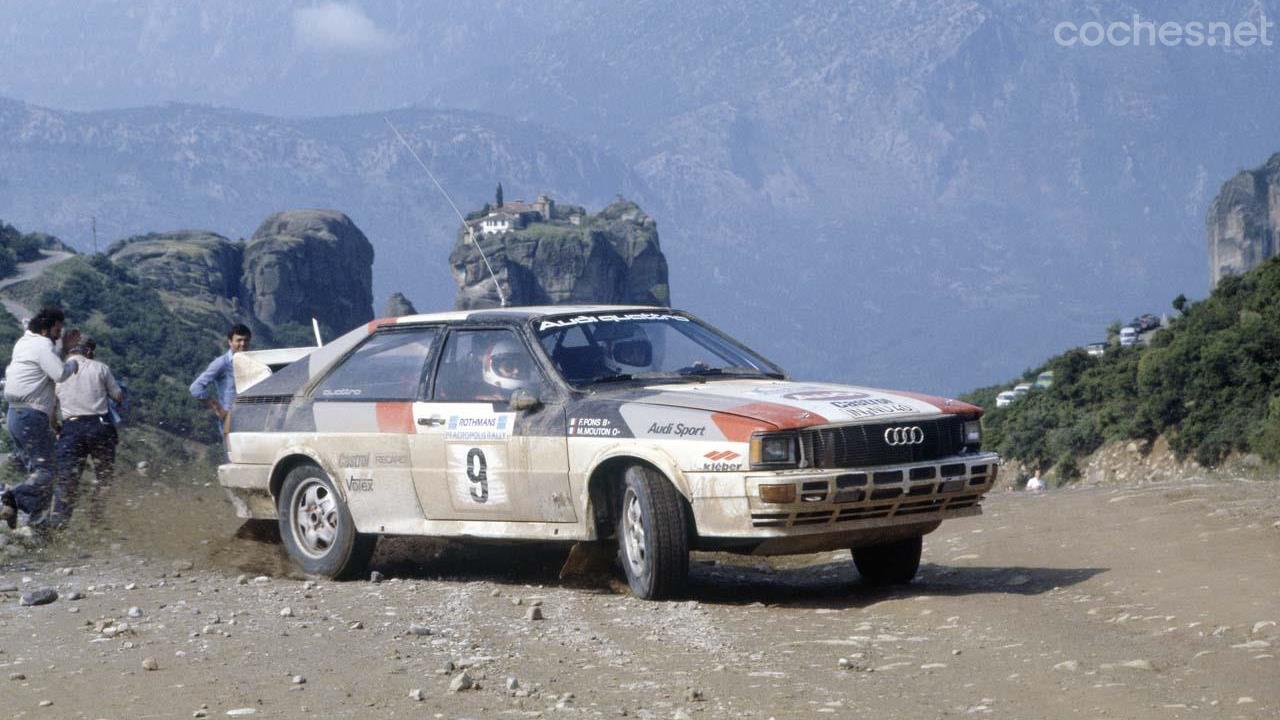 El coche de rally más famoso el Audi quattro