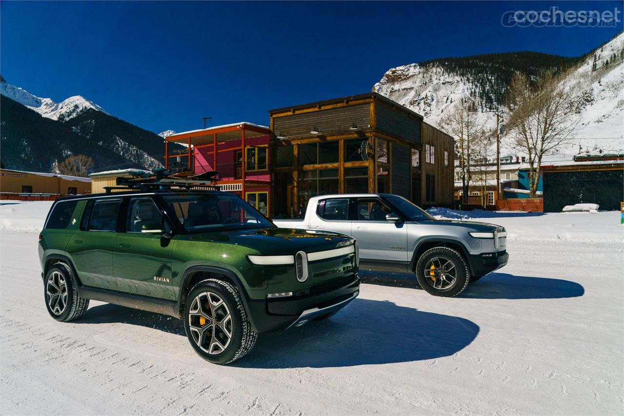 Rivian ya tiene dos modelos listos para ser producidos en serie: el pick-up R1T y el SUV R1S, con la misma plataforma y tecnología eléctrica. 