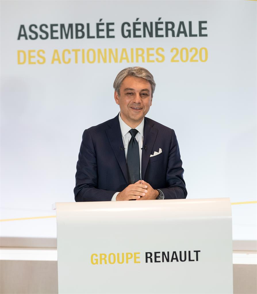 De Meo, el pasado 19 de junio, durante la asamblea general de accionistas de Renault ante la que se presentó como nuevo CEO de la empresa.