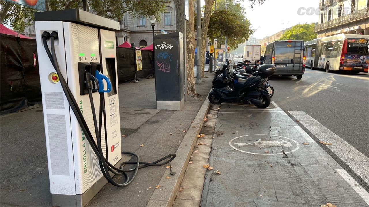 Uno de los puntos actualmente en funcionamiento, cercano a la estación de Francia de la ciudad condal.