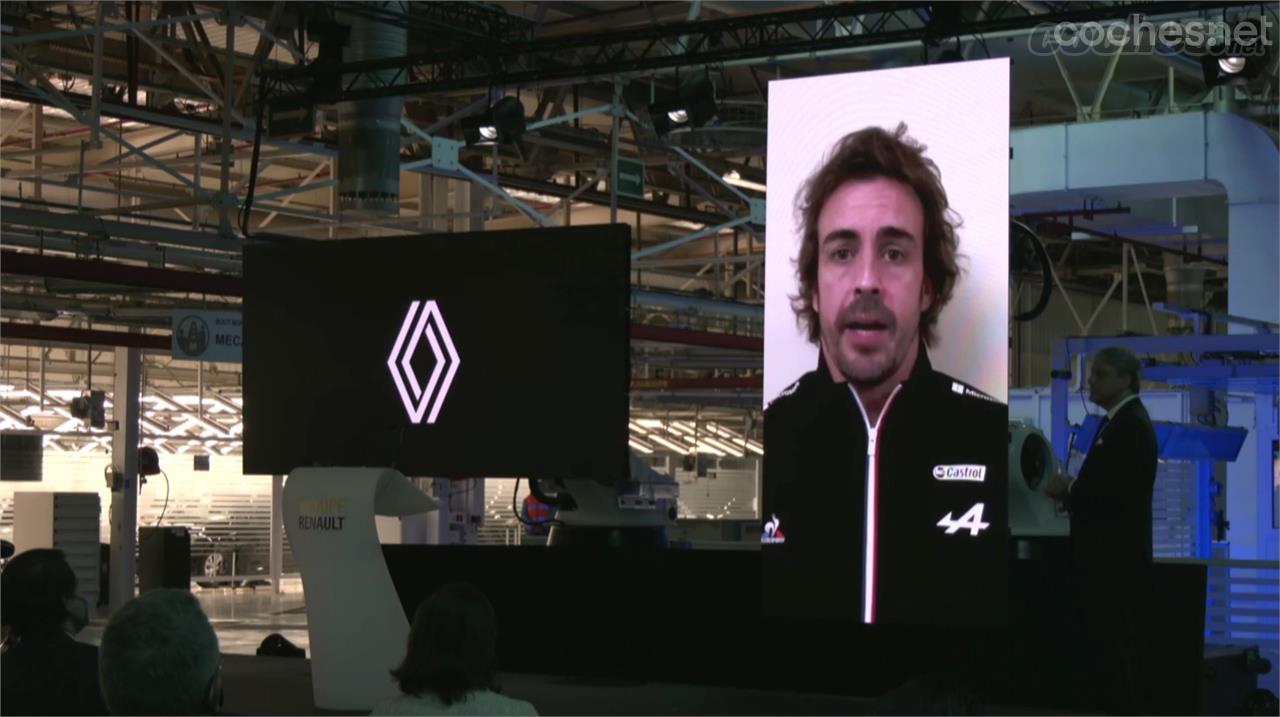 Fernando Alonso, que competirá en 2021 en el equipo Alpine de Fórmula 1, intervino en el acto a través de un vídeo grabado ya que se encuentra entrenando.