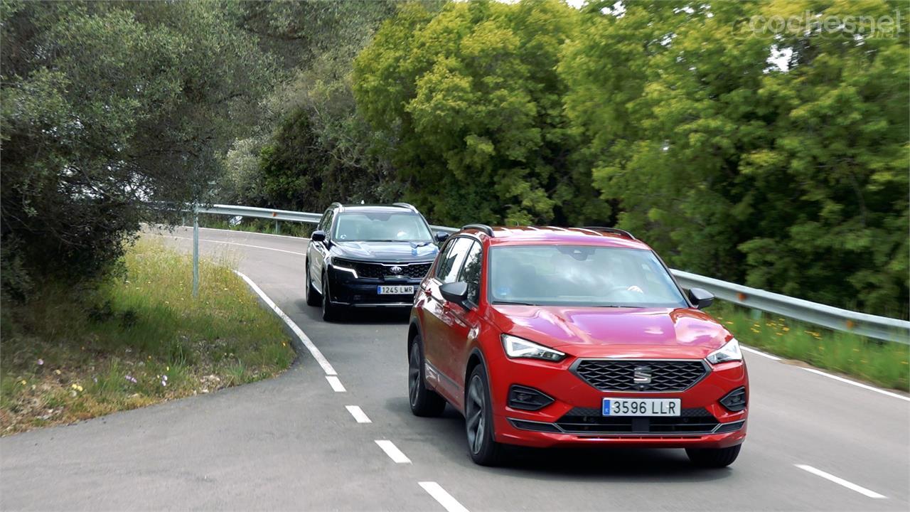 Pese a que el Sorento tiene más potencia, el Tarraco e-Hybrid se muestra más contundente a la hora de entregarla.