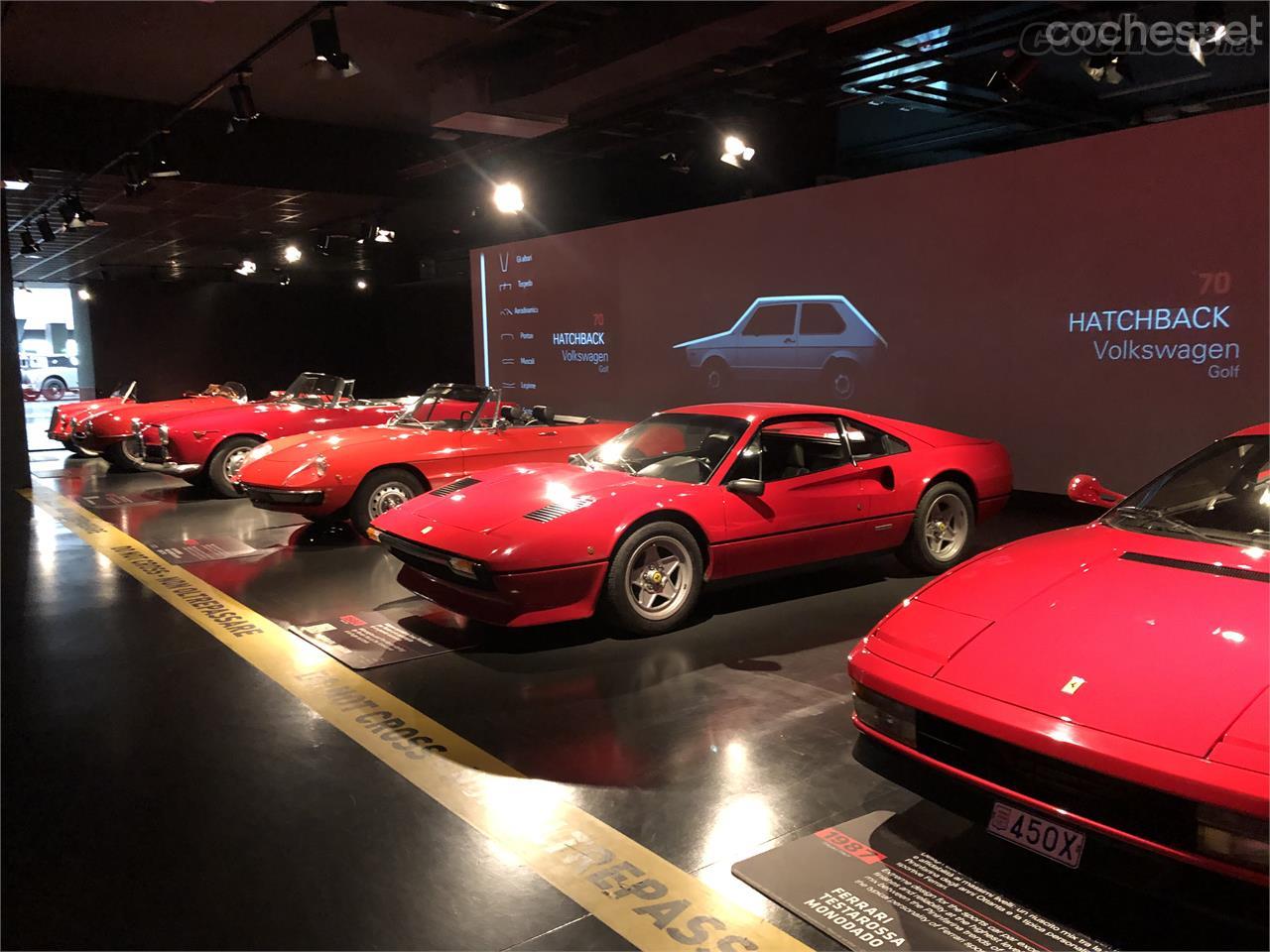 Alfa Romeo y Ferrari, sobre todo esta última, son marcas muy presentes en el Museo Nacional del Automóvil de Turín.