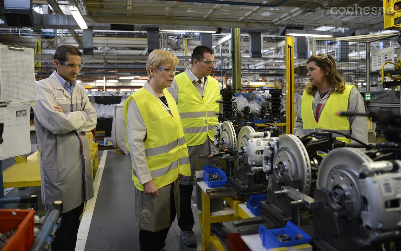 Jackson durante una reciente visita a la fábrica de Stellantis de Vigo.