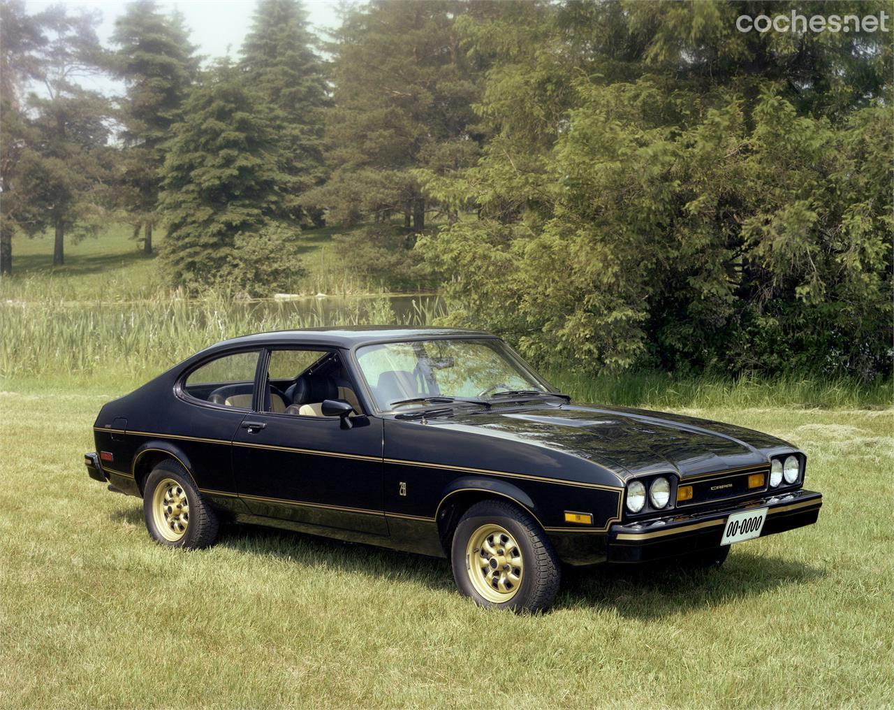 Ford llamó "The Black Cat" a este Capri alemán traspasado a Estados Unidos con faros raros que seguro que era el coche de compañía de Colin Chapman.