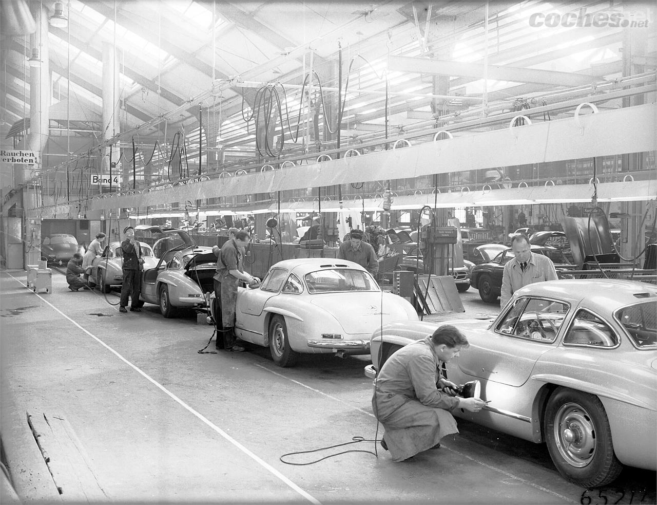 El Mercedes-Benz 300 SL se fabricó en la factoría de Sindelfingen, muy cerca de Stuttgart (Alemania).