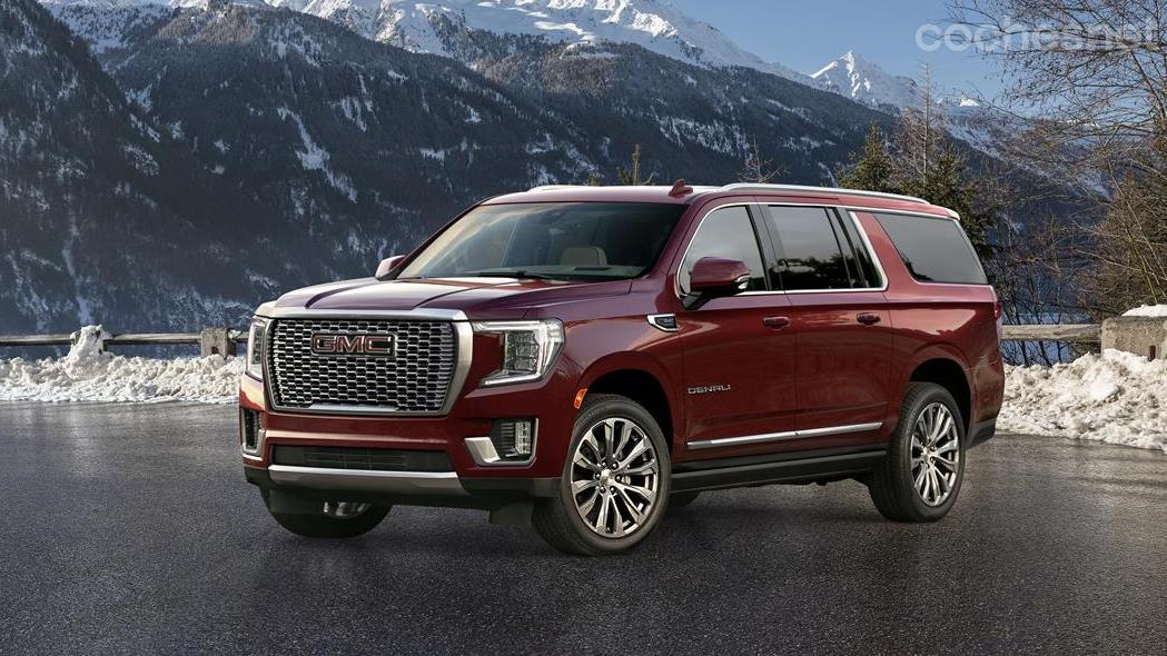 This barbarity is a GMC Yukon XL Denali, a junk of more than 5.5 meters long and seven seats with a luxury finish.  Ideal for exploring the Rockies.