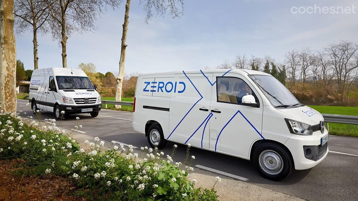 Zeroid has a range of three models of electric vans ready, with between 700 and 2,700 kilos of maximum authorized load.