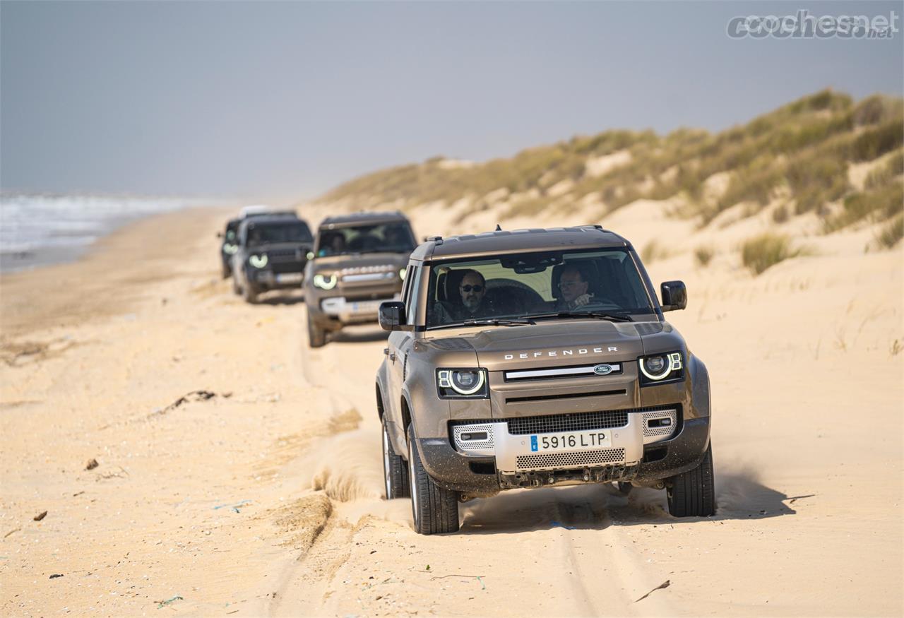 El Land Rover Defender es el coche perfecto para aventurarse por Doñana. La marca apoya la labor de investigación que se realiza en el Parque Nacional.