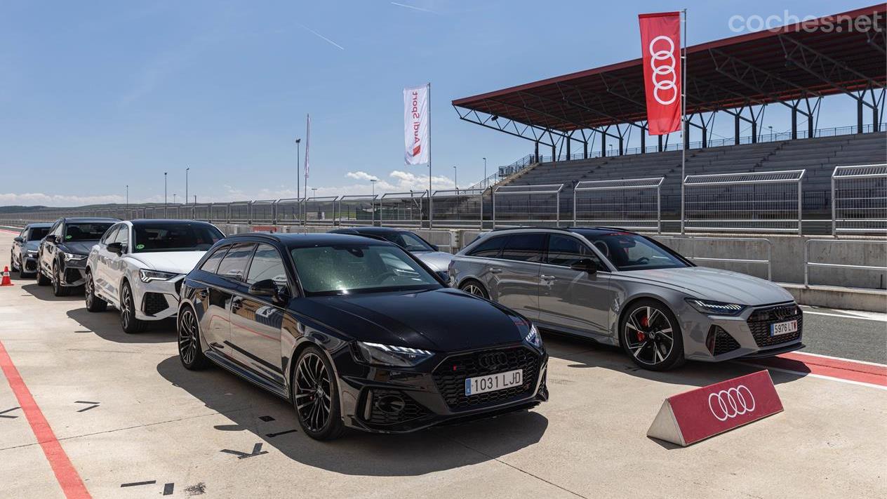 Audi presented the RS range at the Los Arcos circuit. 