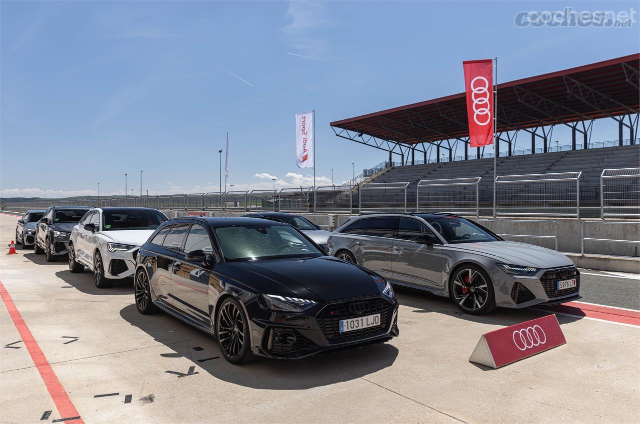 Audi presentó la gama RS en el circuito de Los Arcos. 