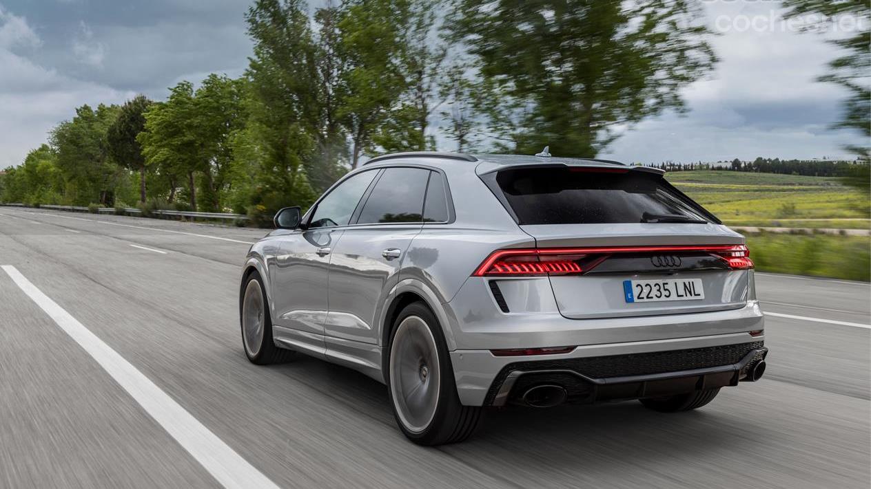 The Audi RS Q8 is one of the most powerful SUVs on the market.  Its 600 hp make it a sports car with an off-road aesthetic. 