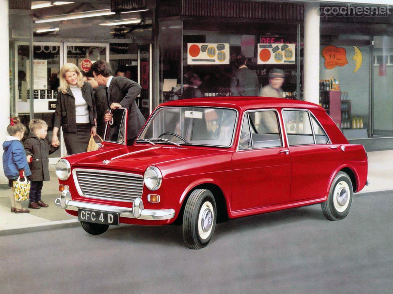 El Morris 1100 fue el primer coche que salió de la nueva factoría de Authi en Pamplona.