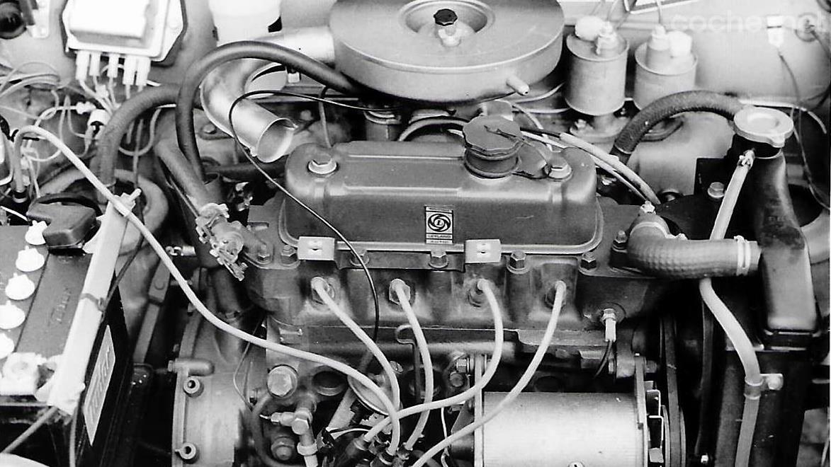 The transverse and rearward layout of the 1,275 cc engine shared with the Mini was one of the most original (at the time, of course) mechanical features of the Austin Victoria.