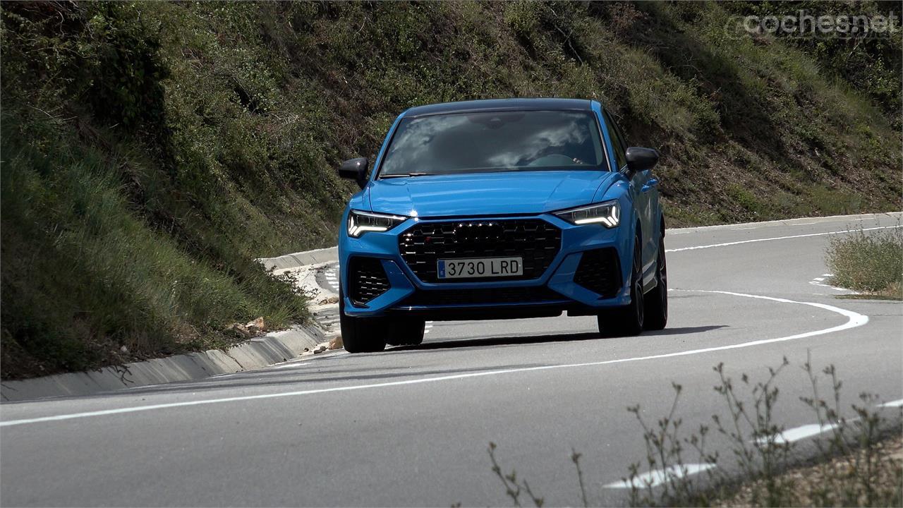 En el Audi RS Q3 Sportback el sonido del 5 cilindros es todavía más bonito, pero se echan en falta los petardeos de los RS3 de generaciones anteriores.