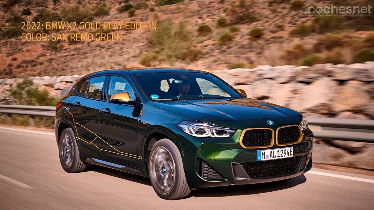 BMW X2 Gold Play Edition San Remo Green