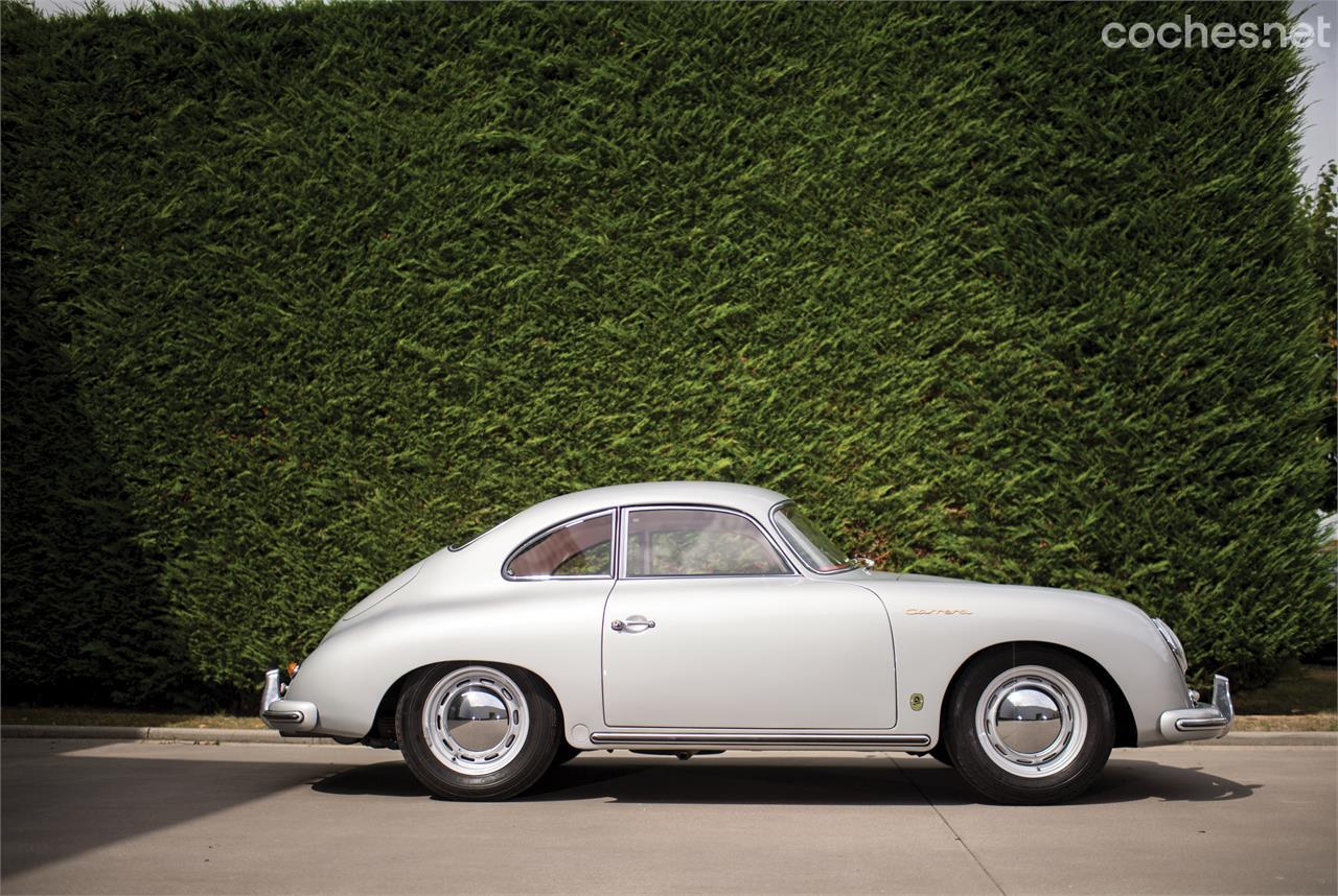 La línea de carrocería del nuevo Porsche Vision 357 parece inspirada en el Porsche 356A GS Carrera GT de 1957.