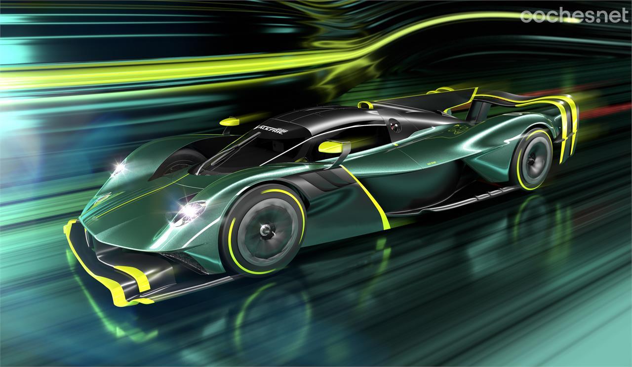 En imagen el Aston Martin Valkyrie AMR Pro del que sólo se fabricarán 40 unidades sólo para circuito.