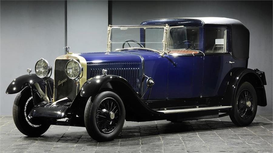 En imagen un Hispano-Suiza H6B Coupe Chauffeur de 1925 carrozado por Kellner. El modelo original de Hispano-Suiza sobre el que se creó el Skoda.