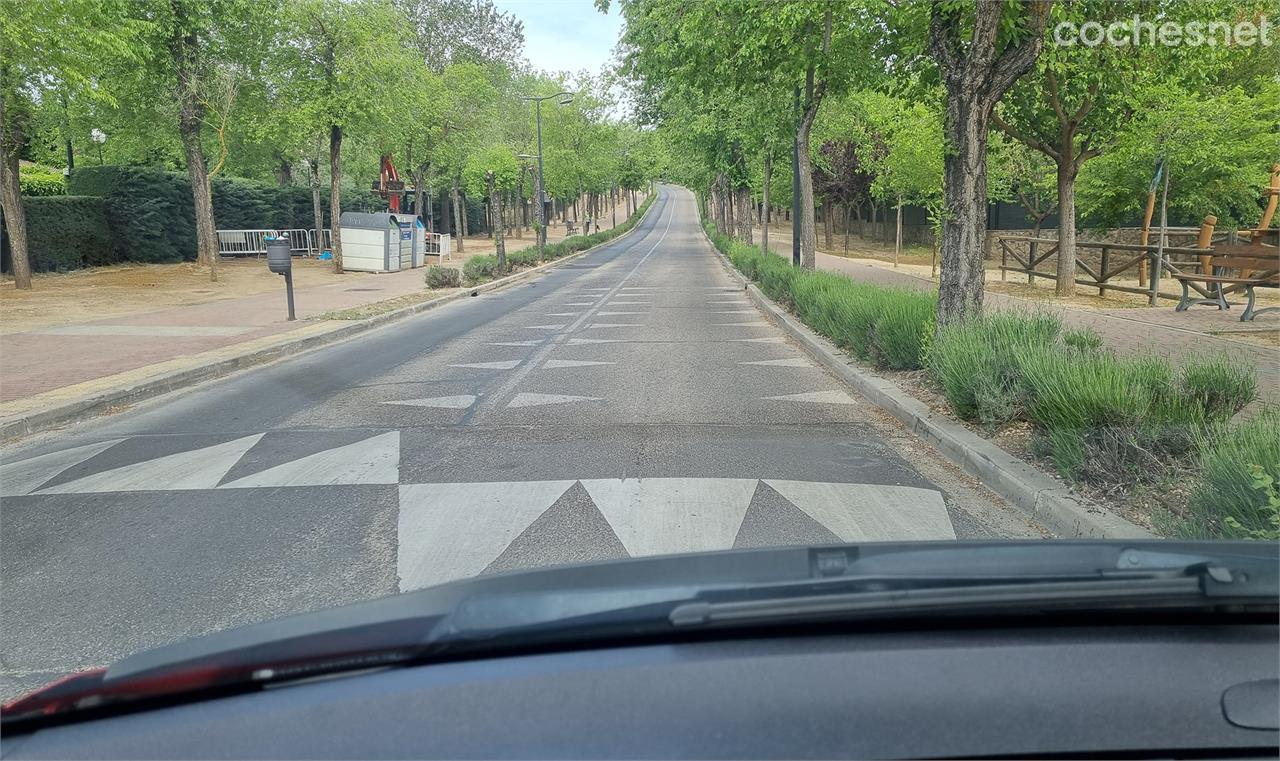 A prueba nuevas marcas viales para reducir la velocidad