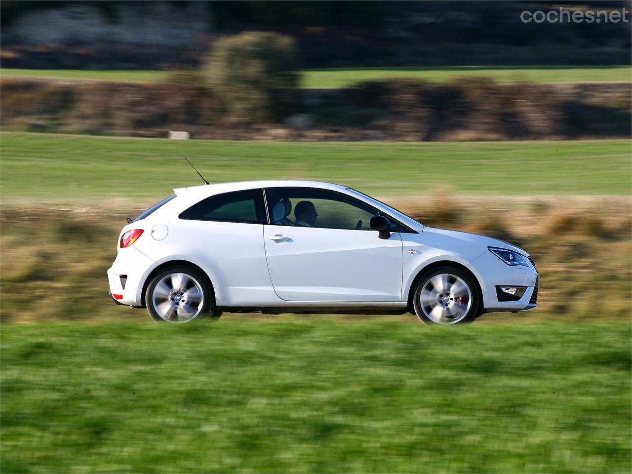 El Ibiza Cupra sólo existe en versión de tres puertas y cambio automático DSG.