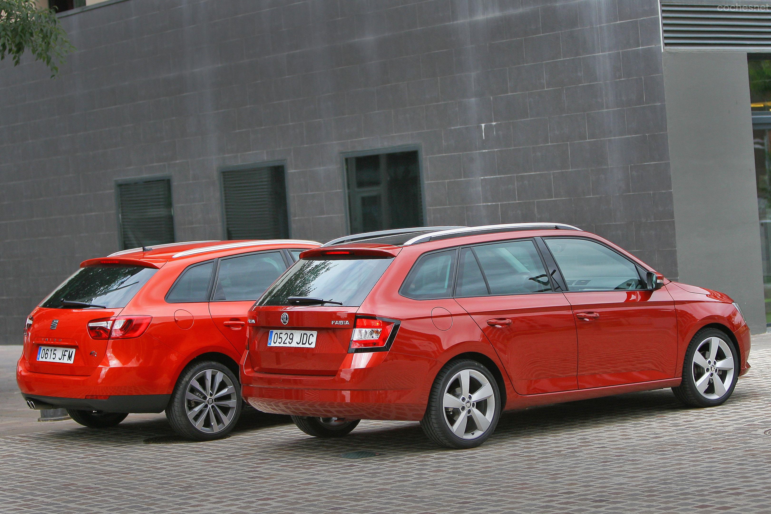 Dos coches prácticos, funcionales y espaciosos para aquellos que no quieran un compacto del segmento C. Más capaz el Skoda, más dinámico el Seat.